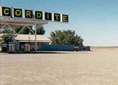 A roadhouse in the middle of the desert